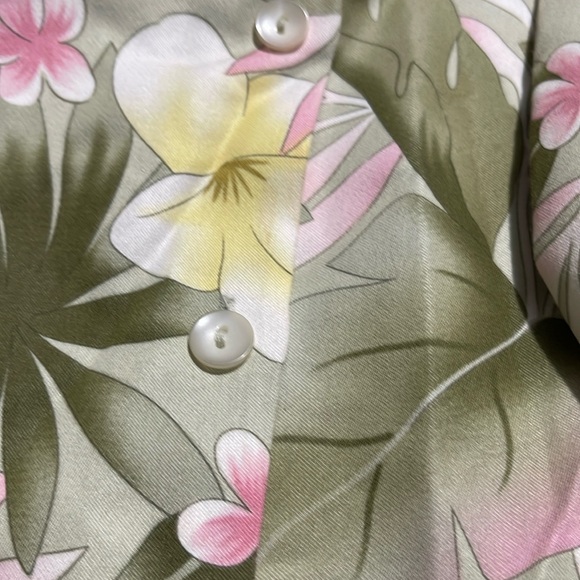 Pendleton shirt button up silk blend floral spring summer women’s 20W - Picture 10 of 10